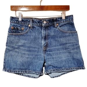 Levi's Vintage High Rise Denim Shorts Medium Wash Blue Size 30